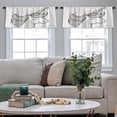 thumbnail image 4 of LALILO Kitchen Curtain Valance Unicorn Magical Animal Artwork Rod Pocket Window Curtain 52"x 18" Set of 2, 4 of 5