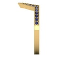 thumbnail image 4 of 0.25 ct Brilliant Round Cut Simulated Tanzanite 14k Yellow Gold Stackable Band SZ 8.25, 4 of 6