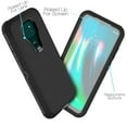 thumbnail image 4 of for Moto G9 PLAY Phone Case Dual Layer Full-Body Rugged Clear Back Case Drop Resistant Shockproof Case with Built In Screen Protector (Black), 4 of 4
