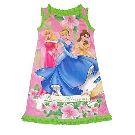 Disney Princess Girl's Princess Blossoms Nightgown, Size XS 4