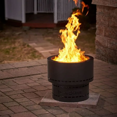 Flame Genie - Inferno Wood Pellet Fire Pit - Black