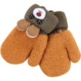 thumbnail image 3 of Mitones de lana forma de osito para bebé y niños pequeños, 3 of 3