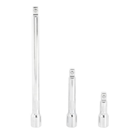 Hyper Tough 3-Piece 1/2-inch Drive Wobble Extension Bar Set