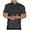 Dark Gray, variant on Mens Shirts Texture Pads Shoulder Short Sleeves Wrinkle Mens Sprimg Clothing,Black,M