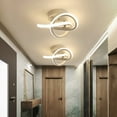 thumbnail image 3 of 18W LED Ceiling Lamp Bright Semi Flush Ceiling Light White/Warm/Natural Light Changeable Modern Swirl Lamp Anti-Fading Dimming Ceiling Lamp Home Lighting Decoration, 3 of 8