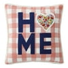 The Pioneer Woman Home Heart Patch Gingham Cotton Square Decorative Throw Pillow