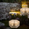 thumbnail image 2 of CNKOO Ground Lights Water Courtyard Landscape 6 Leds Hexagon Led Solar Lamp, 2 of 11
