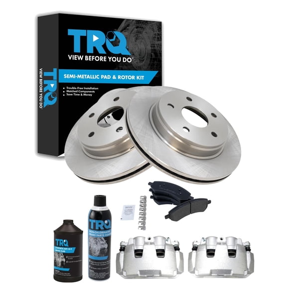 TRQ Front Brake Pad & Rotor Kit BKA45190 Fits Select 2011-2018 Ram 1500 , 2007-2009 Chrysler Aspen , 2009-2009 Dodge Durango , 2009-2010 Dodge Ram 1500