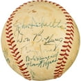 thumbnail image 3 of 1951 Kansas City Blues Team Signed Baseball Mickey Mantle Minor League JSA COA, 3 of 8