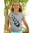 thumbnail image 3 of Summer Butterfly Graphic Girls' T-shirt - Perfect Birthday Gift for Young Butterfly Lovers - Stylish Summer Tee for Young Butterfly Enthusiasts - Ideal Casual Fashion Statement - M (5-6T) Wow pink, 3 of 4