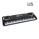 thumbnail image 2 of Sidaley Teclado eléctrico Piano pequeño regalo de cumpleaños 61 teclas ABS accesorios educativos multifuncionales hogar multiusos Cables de audio/vídeo, 2 of 5
