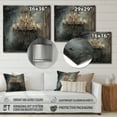 thumbnail image 4 of Designart "Chandelier Showcase Grand II" Glam Chandelier Metal Wall Art Prints, 4 of 5