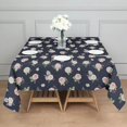 thumbnail image 3 of Pioneer Flower Floral Print Pattern Square Tablecloth, Waterproof Wipeable Spillproof Washable Table Cover for Home Kitchen Party Decor, 52"x52", 3 of 6
