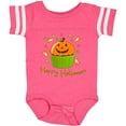 thumbnail image 3 of Inktastic Happy Halloween- cute pumpkin cupcake Boys or Girls Baby Bodysuit, 3 of 5