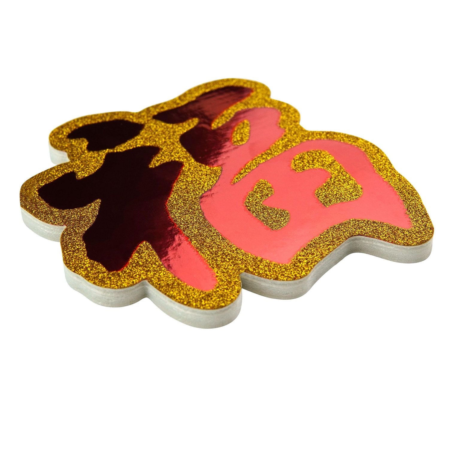 6 ct Glitter Foam Decal