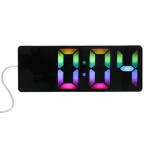 Hemoton Creative Alarm Clock Big Numbers Display Alarm Clock Digital Alarm Clock LED  Clock