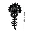 thumbnail image 3 of Dinosaur Skeleton Costume Sets – Realistic Spinosaurus-Style Matching Family Dress-Up Outfit with 3D Plush Skull Headpiece & Spine for Birthday Gifts & Halloween Cosplay Party, Gray, 35in, 3 of 8