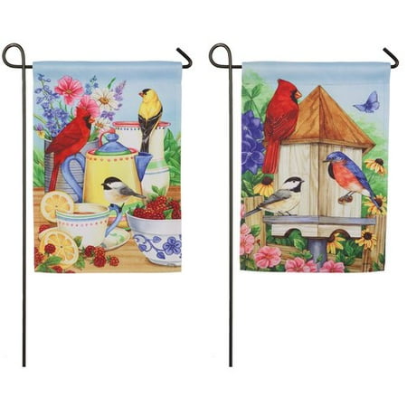 Sonic Flag A-tag Set Evergreen Flag & Garden 2 Piece Summer Splendor 2-Sided Polyester 1'6'' x 1'1'' Garden Flag Set ()