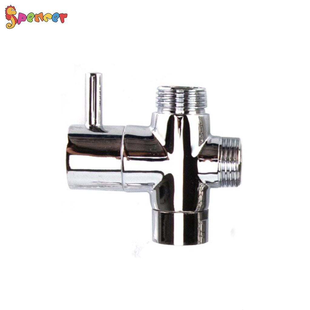 Spencer Hand Held Bidet Toilet Sprayer Kit Stainless Steel Toilet Shattaf Bidet Shower Sprayer Bathroom Cloth Diaper Washer with 7.8" T-Adapter Valve Hose for Pet Bath for Pet Bath