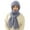 Blue, variant on Scarf for Women Winter Clothing for Women Solid Integrated Ear Windproof Hat Scarf Hooded Scarf Winter 2 In 1 Scarf Knitted Hat