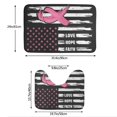 thumbnail image 3 of Yiaed Ribbon Breast Cancer Awareness Print Bathroom Mat Set 2 Pieces Mat Anti-Skid Pad Ultra Soft and Absorbent Bathroom Bath Mat Contour Bath Rugs for Toilet Base, 3 of 6