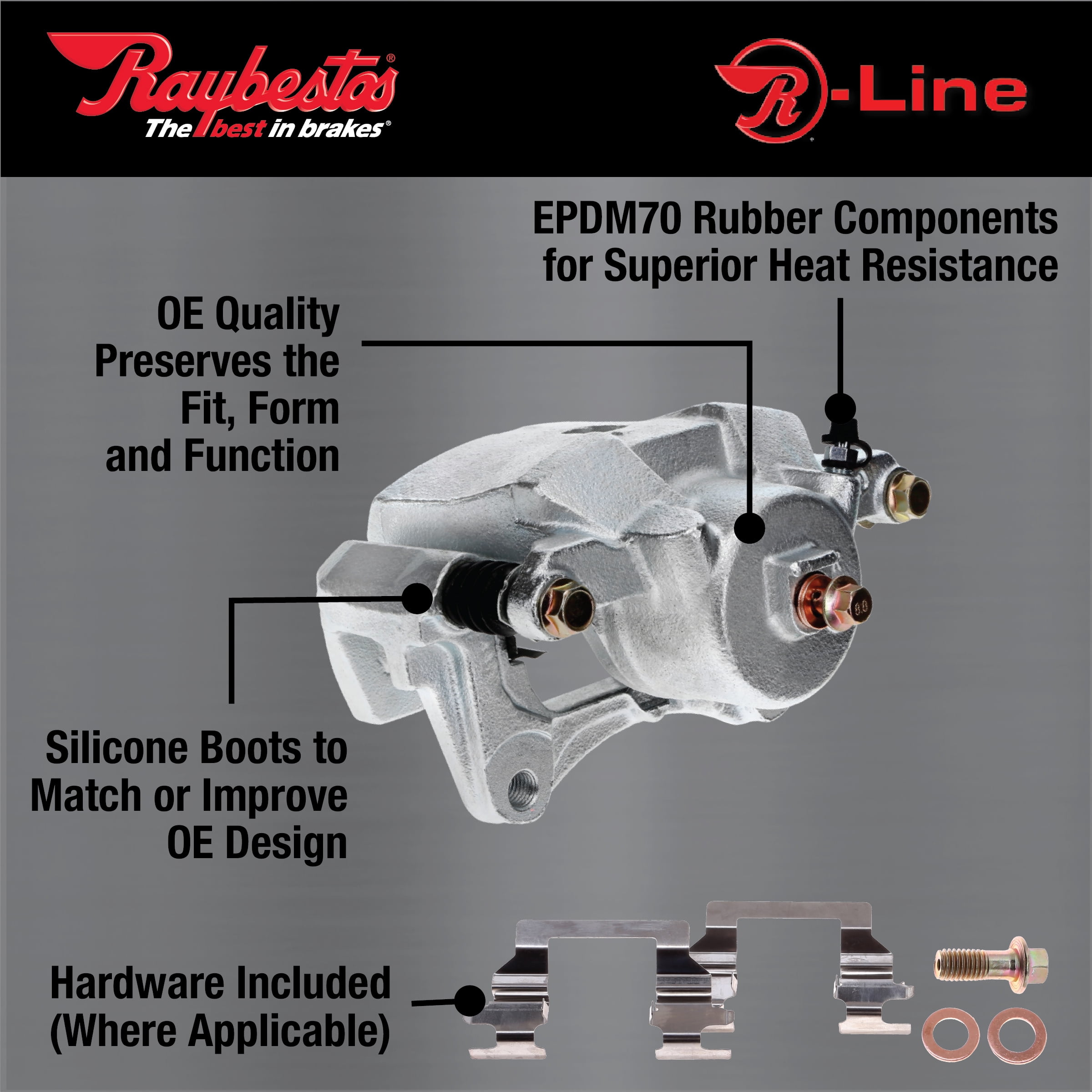 Raybestos Element3 New Plated Calipers Fits select: 2011-2016 FORD F450