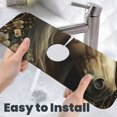 thumbnail image 6 of Vsdgher Palatial Gold Pattern Horse Kitchen Sink Splash Guard Faucet Mat -1 PC Super Absorbent Fast Drying Mat Sink Gadgets-Splash, Bathroom,Sink Mat,(15" X 5.5" ), 6 of 7