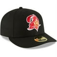 thumbnail image 2 of Men's New Era Black Tampa Bay Buccaneers Omaha Throwback Low Profile 59FIFTY Fitted Hat, 2 of 4
