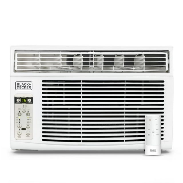 Black + Decker 14300 BTU Window Air Conditioner Unit AC with Remote Control Cools Up to 700 Square Feet