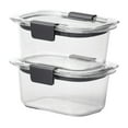 thumbnail image 1 of Rubbermaid Brilliance Food Storage Container, Small, 1.3 Cup, Clear, 2-Pack, 1 of 5