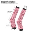 thumbnail image 2 of Susaid Red Flowers Print Thermal Winter Socks for Men and Women, Warm Crew Hiking Socks, for Boots and Outdoor Activities, 2 of 6