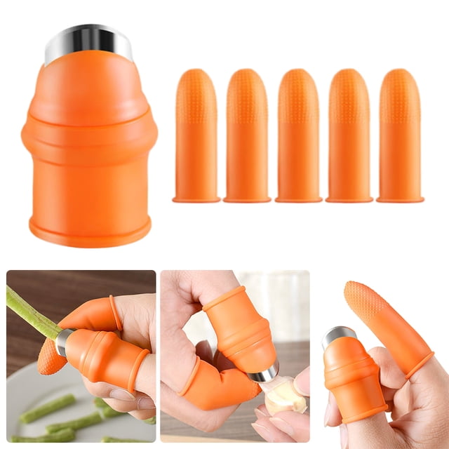 Cosechadora Plantas Silicona para Jardín Cortador Pulgar Herramienta Jardinería