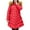 Red, variant on Breezora Thermal Insulated Mid Length Padded Coat for Women Winter Warmth Faux Filled Outerwear Plus Size Jacket XXXXL Size Blackish Green