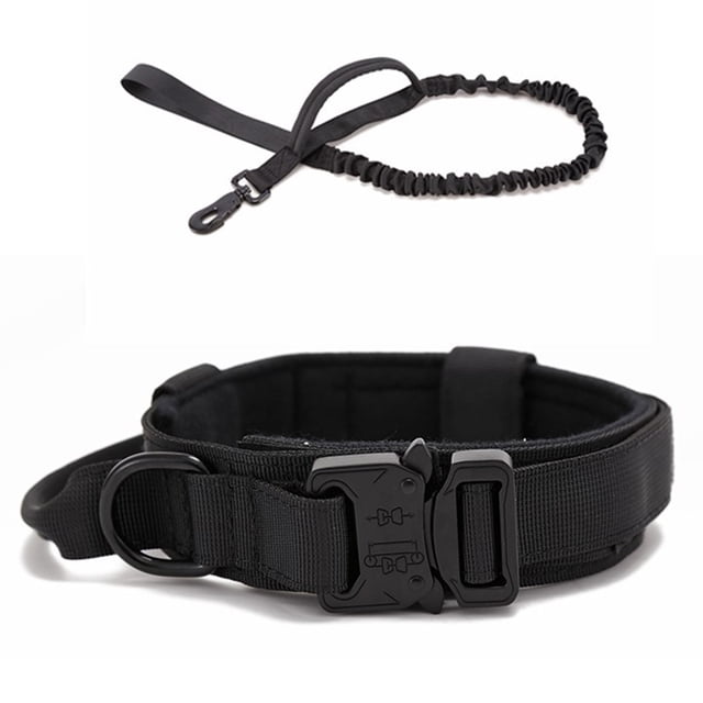 Collares tácticos y cuerdas elásticas para perros, collares y conjuntos de correas de camuflaje para perros,