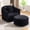 Chair+Ottoma Black, variant on Arouseden 31" Large Green Round Storage Ottoman with Tray,Chenille Upholstered Ottomans Coffee Table,Large Round Ottoman with Storage for Living Room