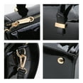 thumbnail image 6 of Shiny Patent Faux Leather Handbags Barrel Top Handle Purse Satchel Bag Shoulder Bag for Women, 6 of 8