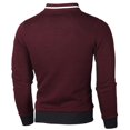 thumbnail image 2 of Men Grid Zip Up Jumper Cardigan Coat Winter Casual Bomber Jacket Tops Outwear3XL, 2 of 3