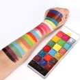 thumbnail image 4 of Pintura corporal con aceite para rostro de 20 colores, maquillaje de escenario, pintura facial, placa de maquillaje de Halloween, 4 of 6