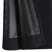 Mainstays Black Solid Blackout Grommet Curtain Panel Pair, Set of 2, 30 W x 84 L