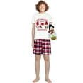 thumbnail image 5 of Just Hanging With My Gnomies Merry Christmas Family Matching Pajama Short Set(9-10Y,Kid), 5 of 7
