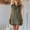 Army Green, variant on Mini Womens Sun Dresses Summer Casual Cotton Linen Sleeveless Hot Pink Shirt Dress with Pockets Loose Fit Collared Button Down Dresses