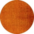 thumbnail image 1 of Ahgly Company Indoor Round Oriental Yellow Industrial Area Rugs, 8' Round, 1 of 4