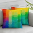 thumbnail image 3 of Acheng Pillowcase  LGBT Rainbow Pillow Case Soft Breathable Art Pillowcases Throw Pillow Covers 2 pcs White, 3 of 7