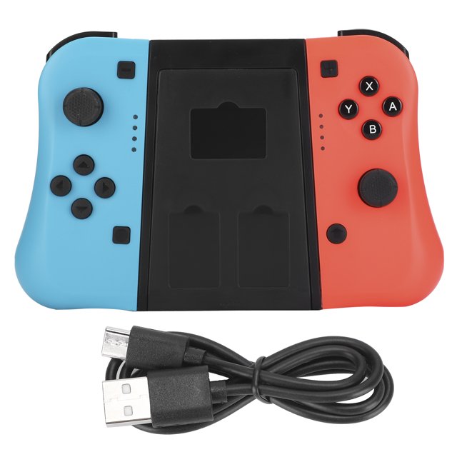 1 par de controladores de consola de juegos izquierda y derecha, controlador de mando, reemplazo de controladores de juego rojo y azul