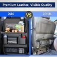 thumbnail image 4 of Pecham 2PCS Car Backseat Organizer with Table Tray, PU Leather Seat Back Protectors Kick Mats Travel Accessories, Backseat Storage Protector Kids Travel Accessories, 4 of 7