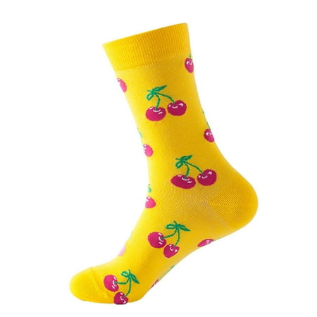 

Yubnlvae Socks Street Fruit Collection Patterned Socks For Men And Women