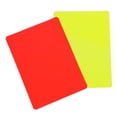 thumbnail image 5 of huanledash 1 Set Football Referee Warning Card Bright Color Thickened Anti-break PVC Soccer Referee Red And Yellow Cards Referee Tool, 5 of 7