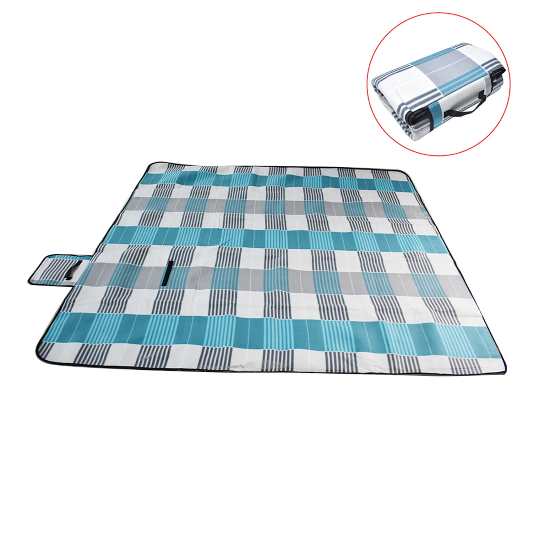 Extra Large 3-Layers Soft Picnic Blanket Rug Waterproof Mat Camping Beach78x78in