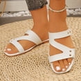 thumbnail image 3 of Xucatan Summer Sandals for Women, Flat Slide Design, Glossy Straps with Contrast Stitching, Easy On and Off Wear Gift, 3 of 9