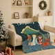 thumbnail image 1 of Manta de franela con estampado navideño, cómoda y suave, ideal para el sofá del dormitorio, decoración navideña, 130 x 100 cm., 1 of 7